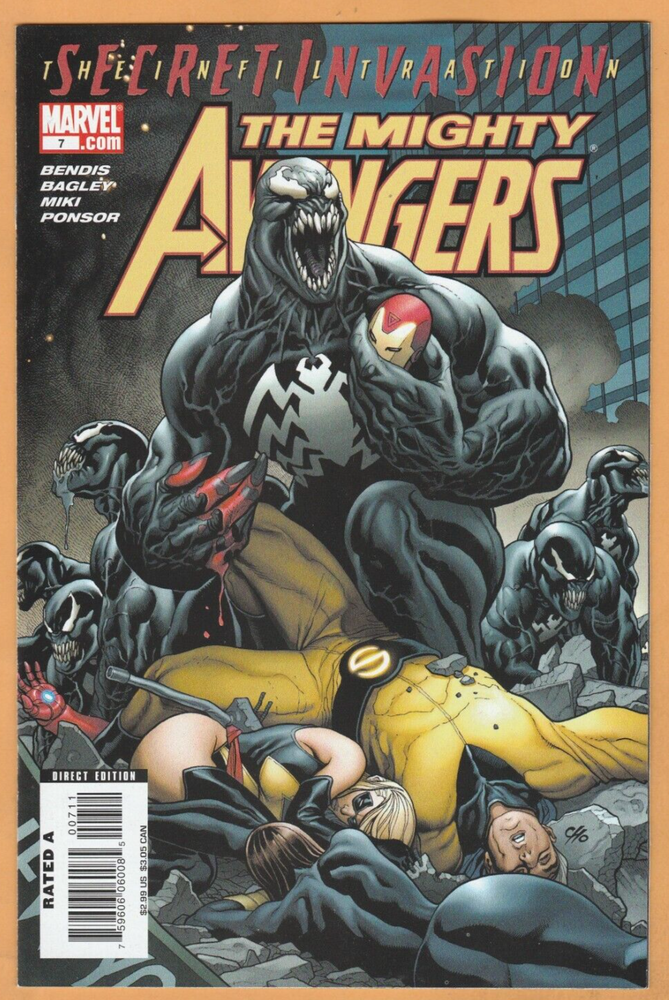 Mighty Avengers 7 Marvel Comics 2008 Issue with Epic Hero Action