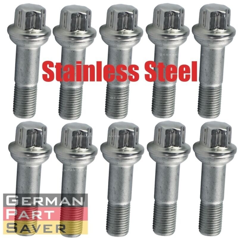 10PC STAINLESS STEEL Wheel Lug Bolt 2 5/8
