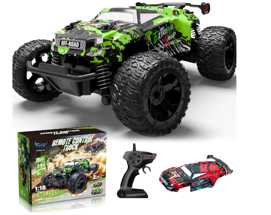 1:18 Fast RC Cars for Adults 40+ KM/H High Speed Remote Control Truck 4WD New
