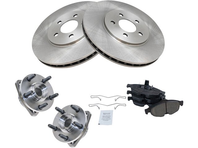 Front Brake Pad and Rotor and Wheel Hub Kit fits Sebring 2001-2006 51VQYQ