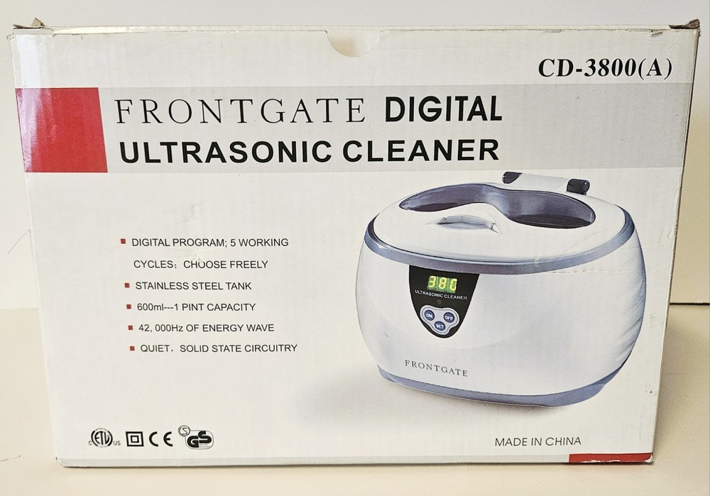 Frontgate Digital Ultrasonic Cleaner CD-3800A for Jewelry and Small Items Item 22034