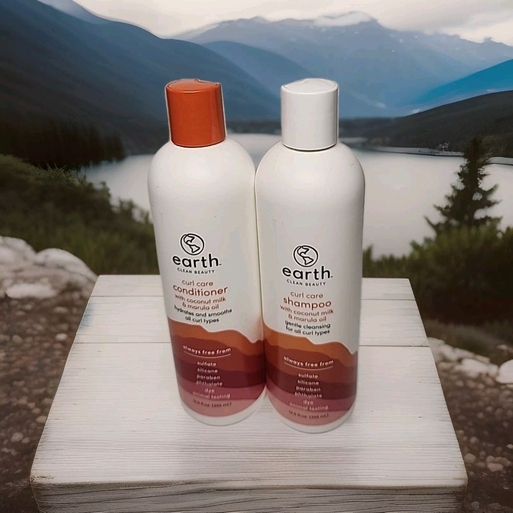 Curl Care Shampoo and Conditioner for Unisex by Earth - 12 oz