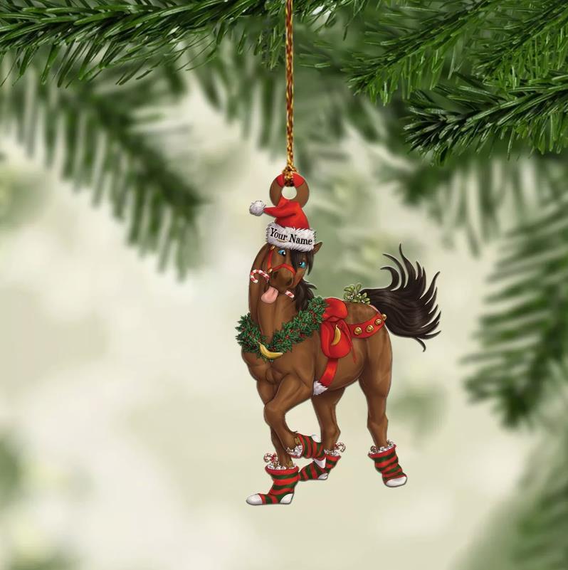 Horse light Christmas Ornament  Horse lover tree Christmas Ornament decor