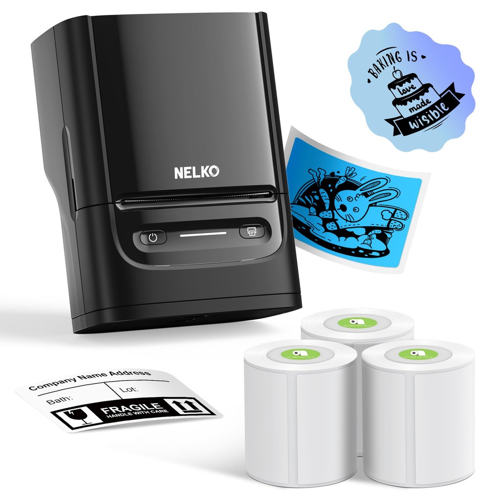 PM220 Bluetooth Label Maker with 2 Inch Tape, Portable Label Printer Machine