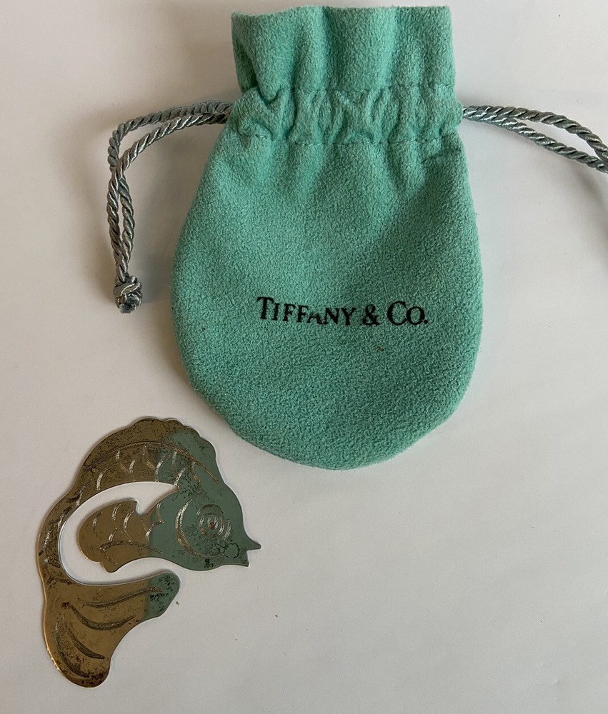 Tiffany & Co. sterling silver Japanese Koi fish bookmark 1999 , 7 gr.