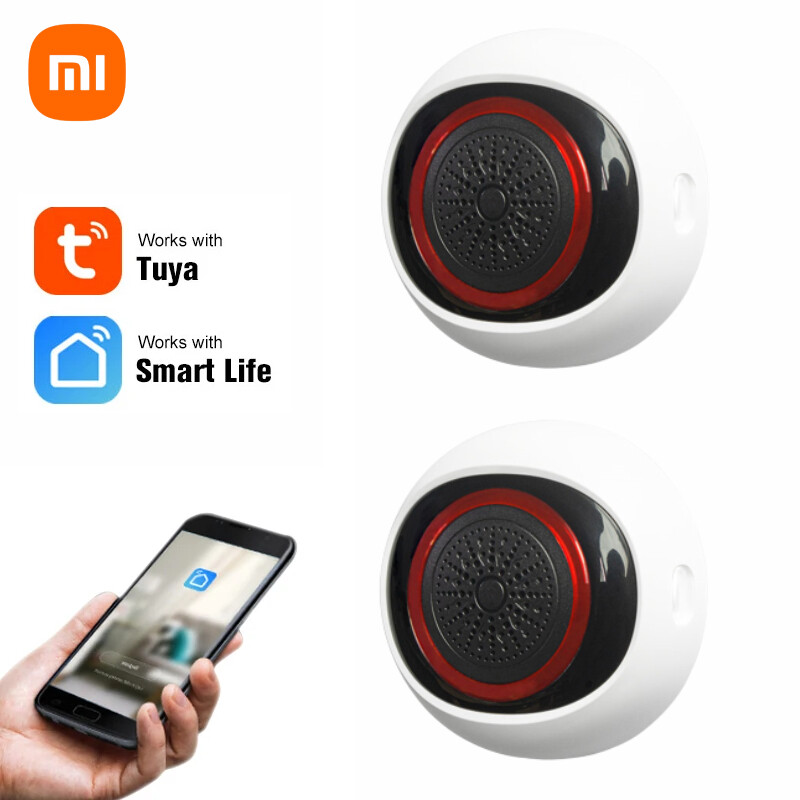Tuya Zigbee Smart Siren Alarm For Home Security With Strobe Alerts Suppor