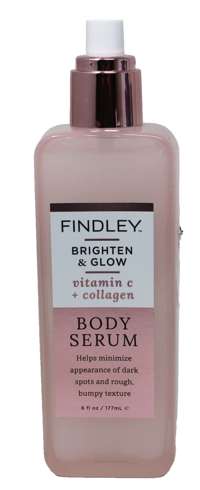 Findley Brighten & Glow Vitamin C Collagen Body Serum 6 oz Brand New No Lid