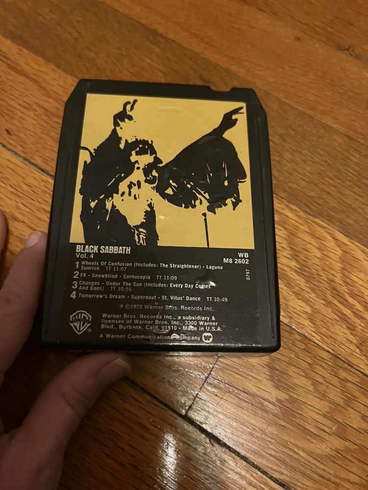 Vintage 8 Track Black Sabbath Vol. 4