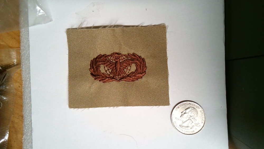 MILITARY PATCH SEW ON POCKET US AIR FORCE LAW ENFORCEMENT DESERT TAN