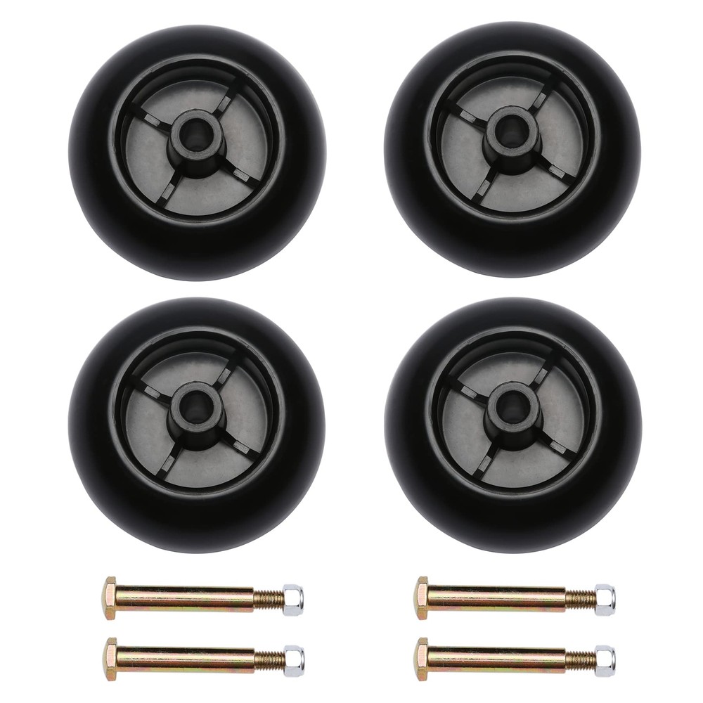 Lawn mower Deck Wheel kit Set of 4 753-04856A with Cub Cadet, Husqvarna, JD, ...