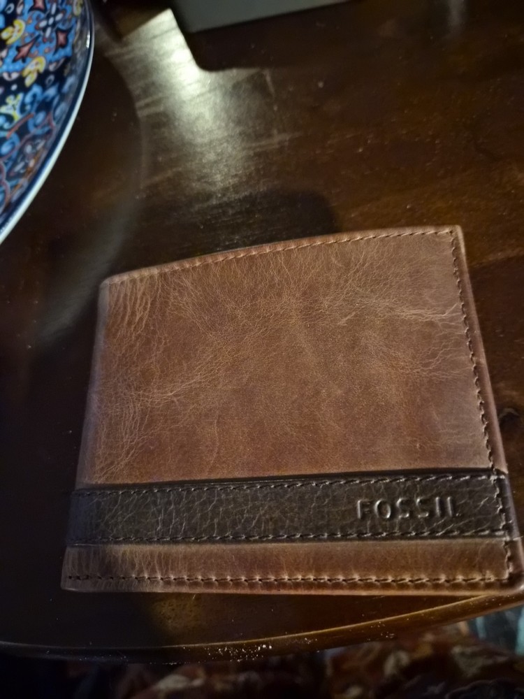 Fossil Quinn Flip ID Bifold Wallet Brown ML3644