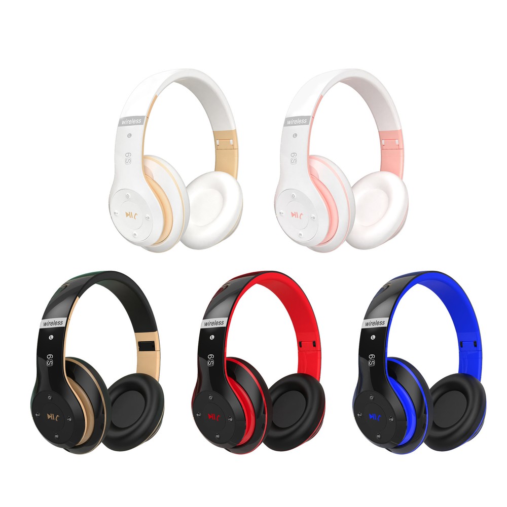 Wireless Bluetooth 5.0 Over-Ear Headphones with Mic & Noise Cancellation
