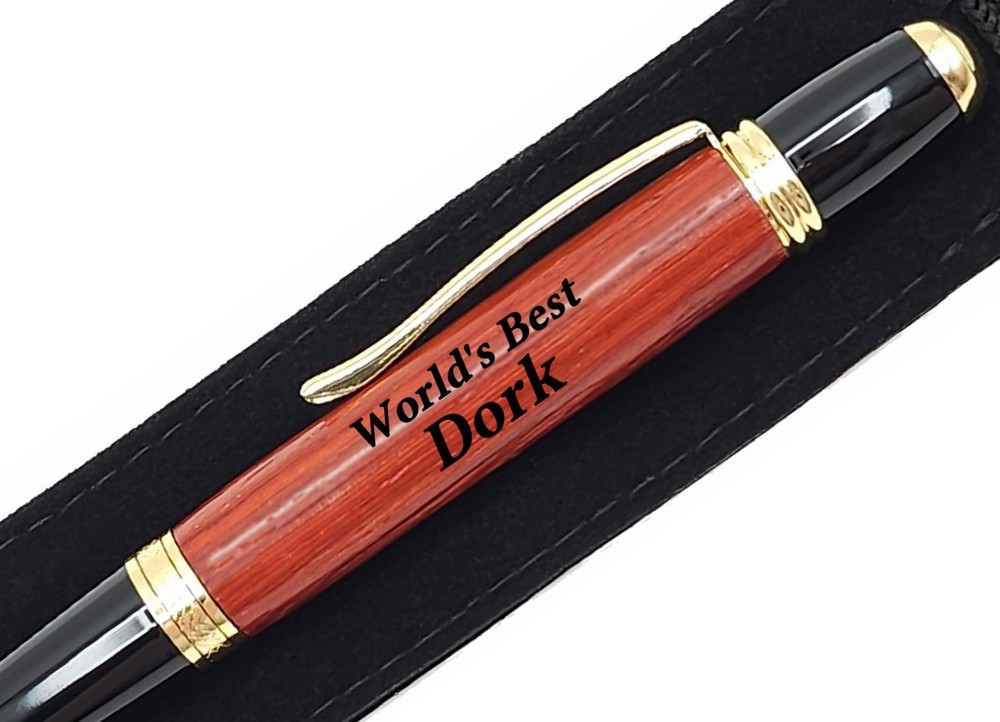 Gift For Dork World's Best Dork Present Engraved Pen