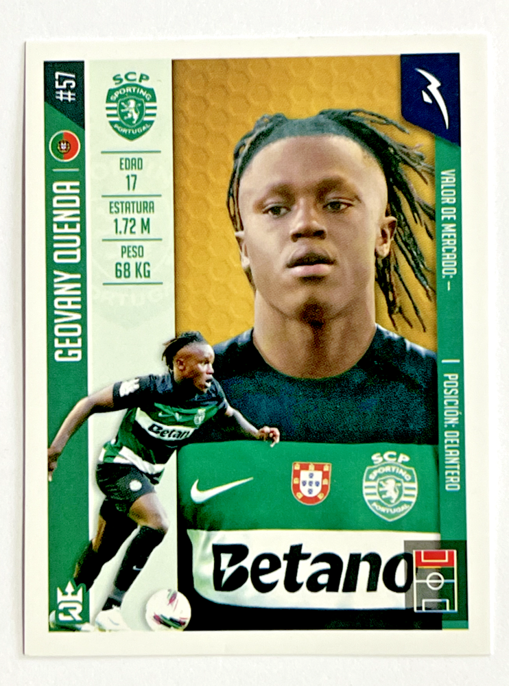 2024 The Kings Of Soccer 3R Sticker #310 GEOVANY QUENDA Sporting De Lisboa