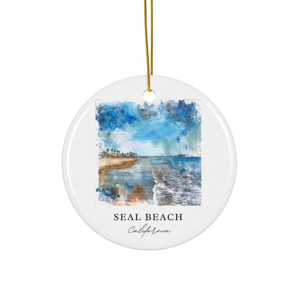 Seal Beach Ornament Unique Seal Beach Ca Souvenir Seal Beach Xmas Decor And