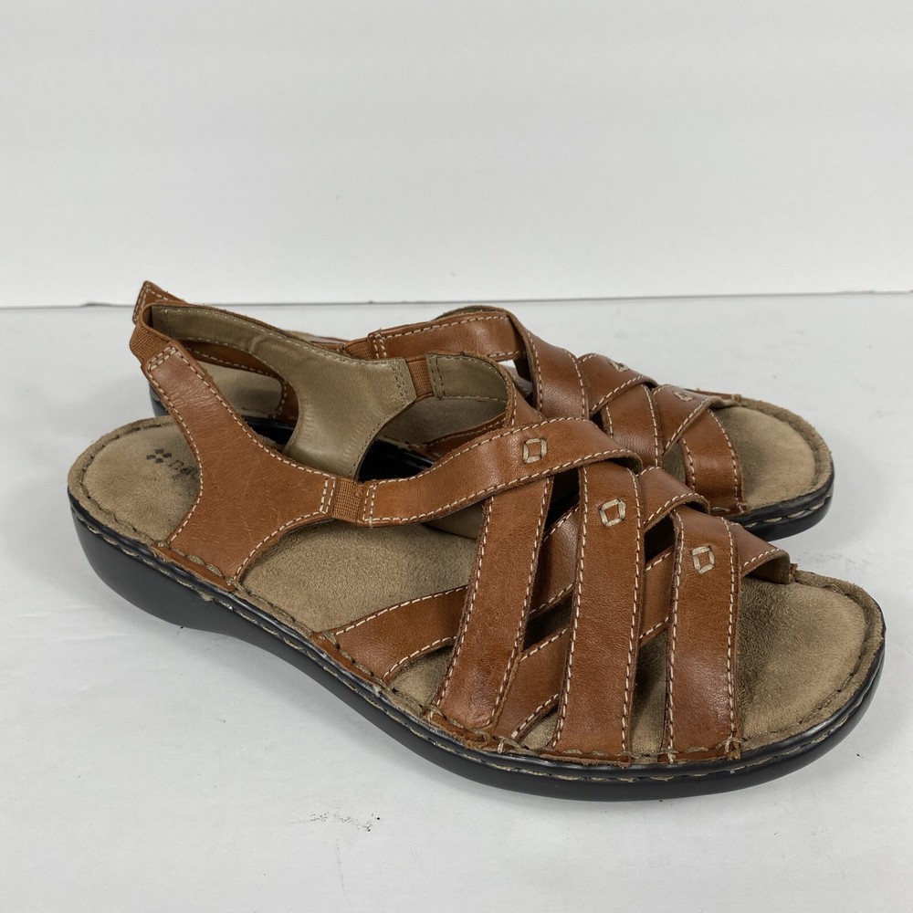 Naturalizer Fishermen Sandals Size 7.5 Brown Leather Boho Coastal Chic Parisian