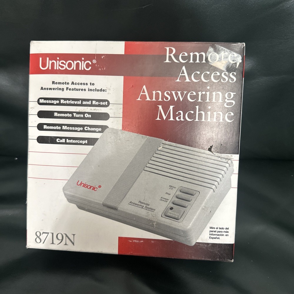 Unisonic Full Feature Remote Answer Machine System 8719N Telephone New