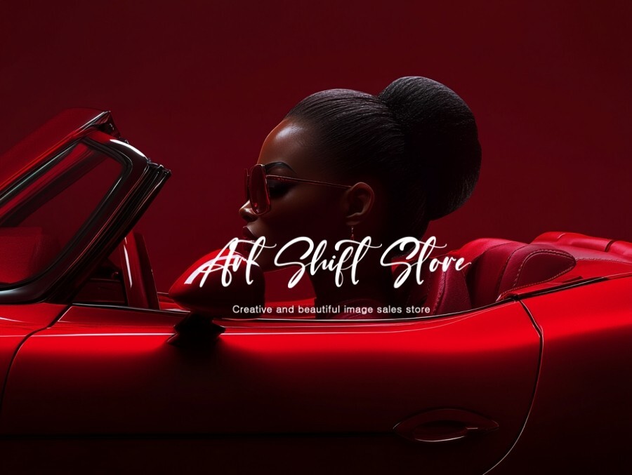 Red Digital Art AI Wallpaper Background for Desktop-image