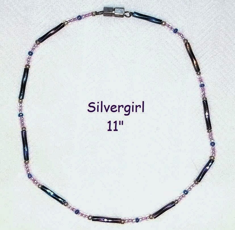 Beaded Chain Glass, Gemstone Cats Eye Flower Anklets