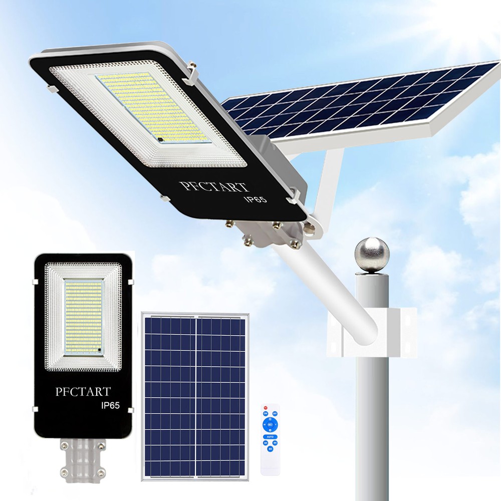 1000W Solar LED Street Light Commercial Outdoor Dusk to Dawn Garden Road Wall Lamp