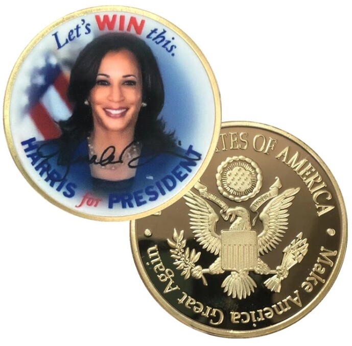HARRIS For President Commemorative Challenge Coin 2024
