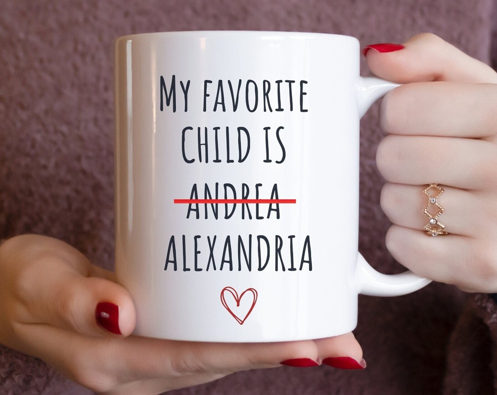 Custom Engraved Mug For Mom - Hilarious Favorite Child Gift Idea-image
