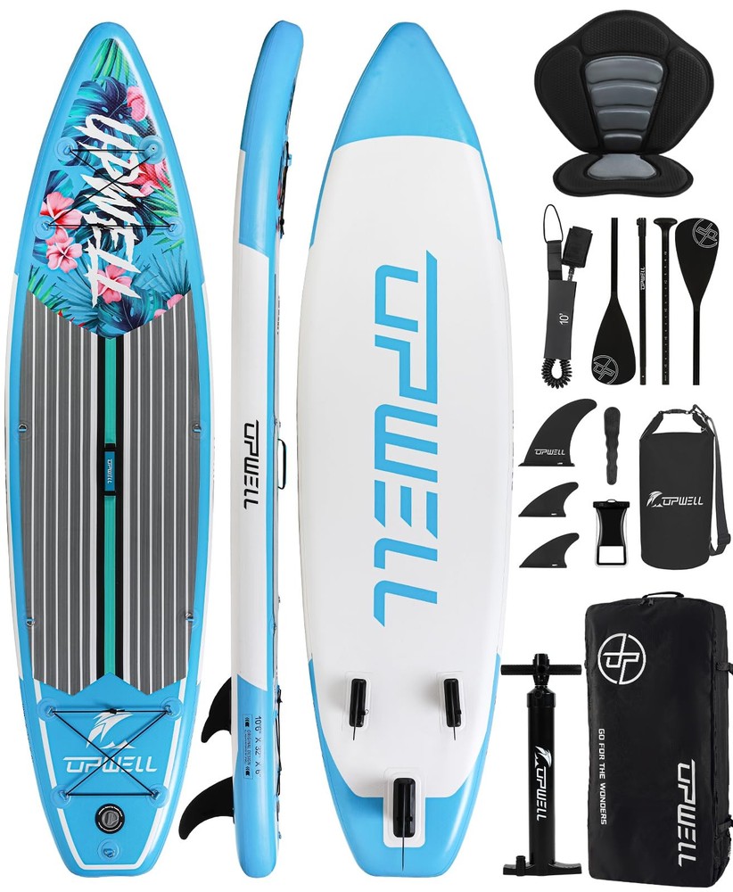 10.6ft Inflatable Stand Up Paddle Board with Detachable Seat - Lightweight SUP for All Skill Levels