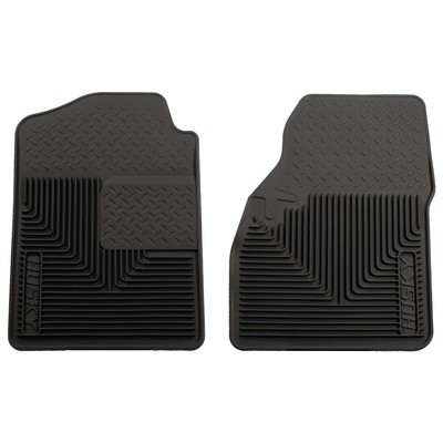 Husky Liners 51031 2-Pack Black Rubber Heavy Duty Floor Mats for Ultimate Protection