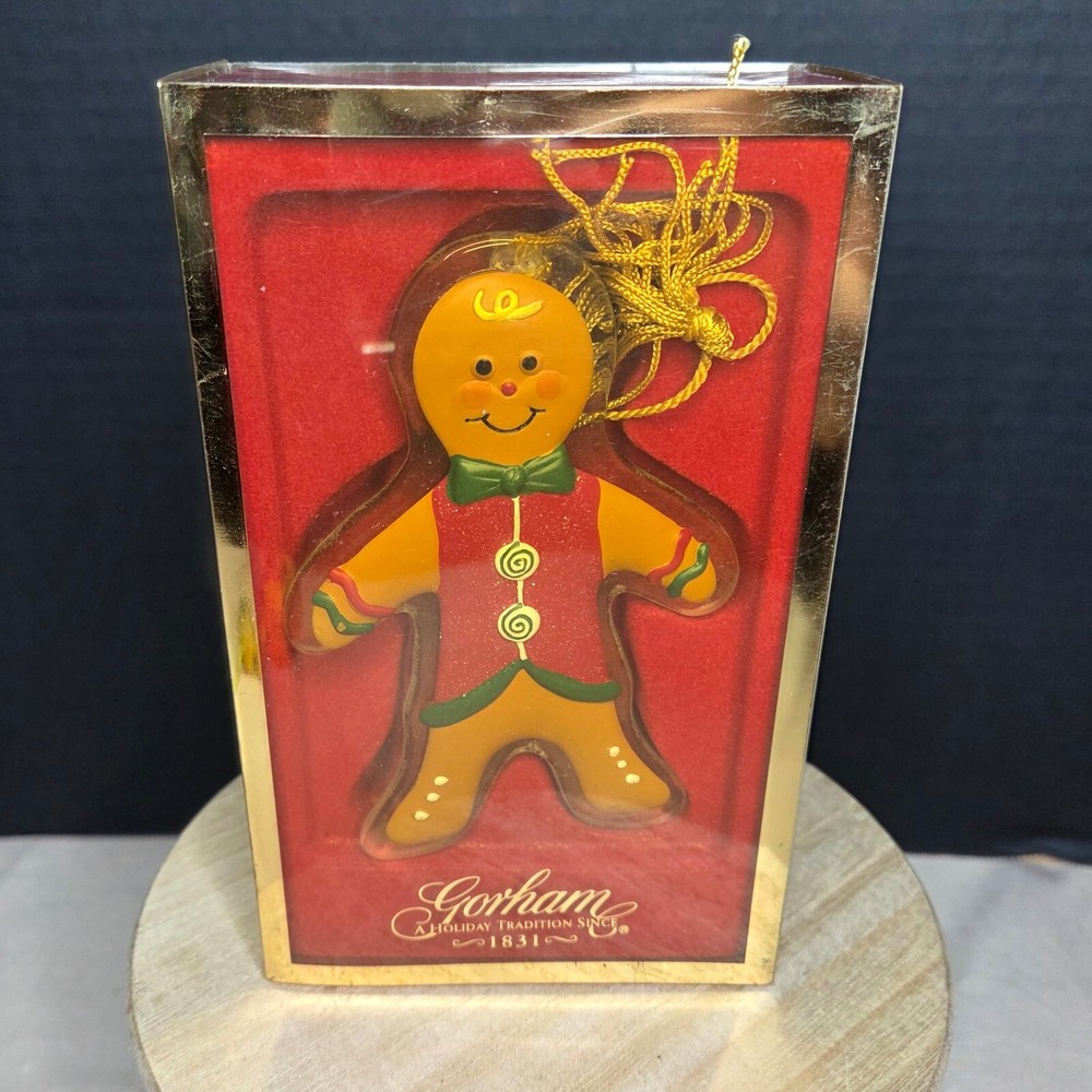 Gorham Gingerbread Man Ornament for Christmas Tree Holiday Decor Tradition