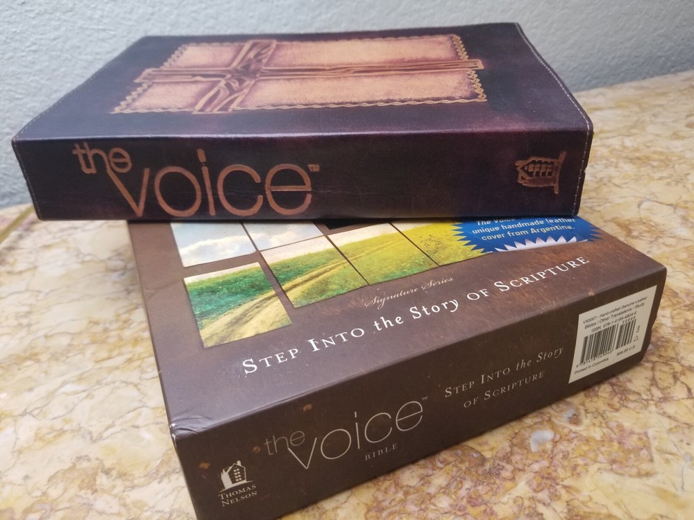 Step into Scripture with the Voice Bible Special Edition Leather 2012 by Thomas Nelson & Ecclesia Bible Society-image
