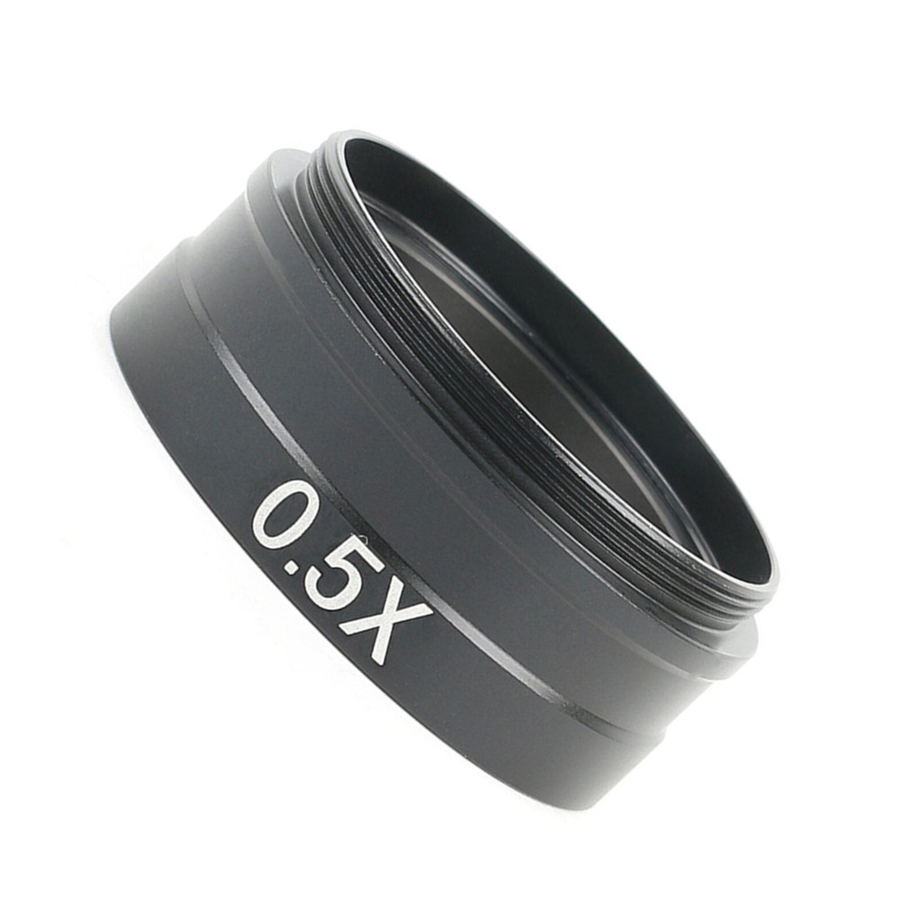 1Pc 0.5X Auxiliary Objective Lens Reduction Lens For M42 Thread Microscope Part