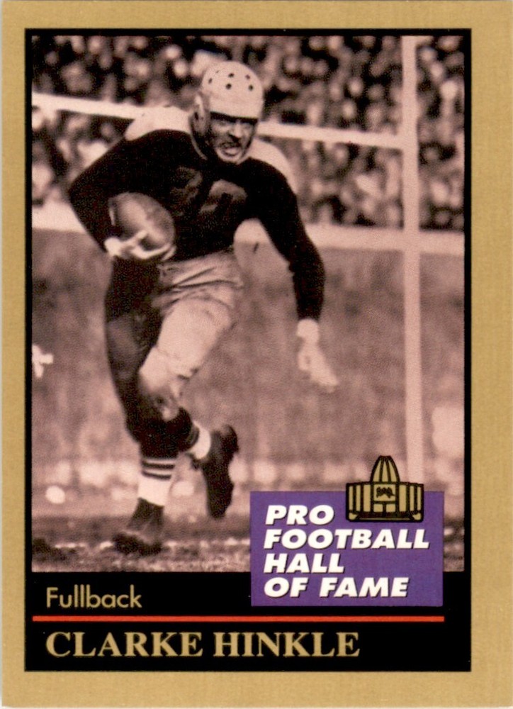 1991 ENOR Pro Football HOF #65 Clarke Hinkle Green Bay Packers Vintage Card
