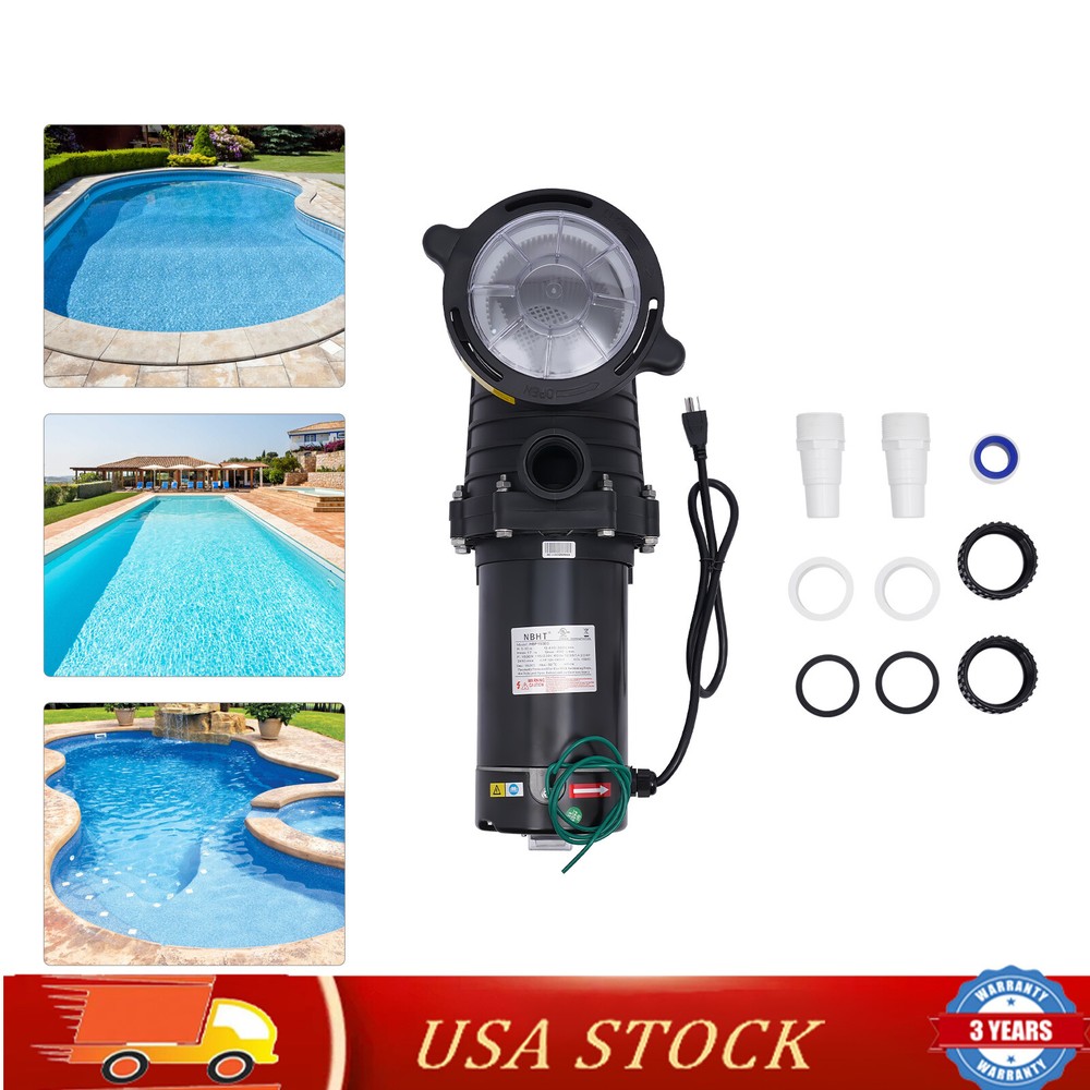 HBP1500�� 2.0HP 1500W INGROUND ABOVE GROUND SWIMMING POOL WATER PUMP +Strainer!