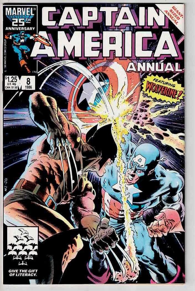 CAPTAIN AMERICA ANNUAL #12 (1986) ~NM- Iconic cover art by Mike Zeck