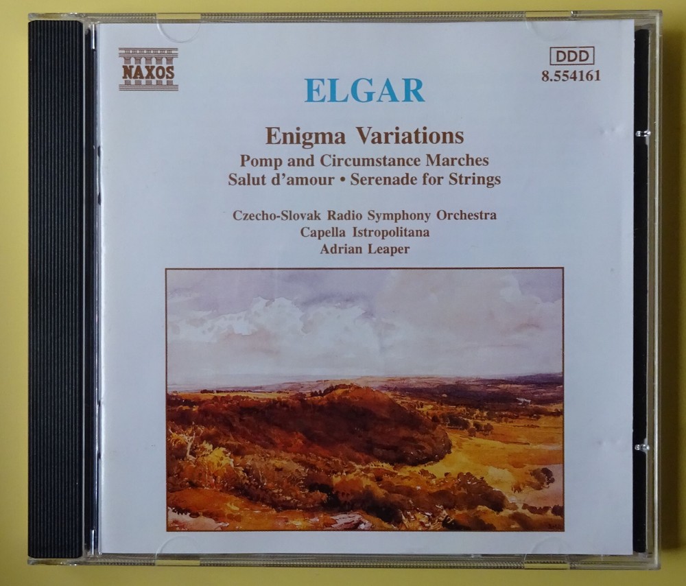 Elgar: Enigma Variations, Salut d'amour, Serenade etc Leaper - Naxos CD 8.554161