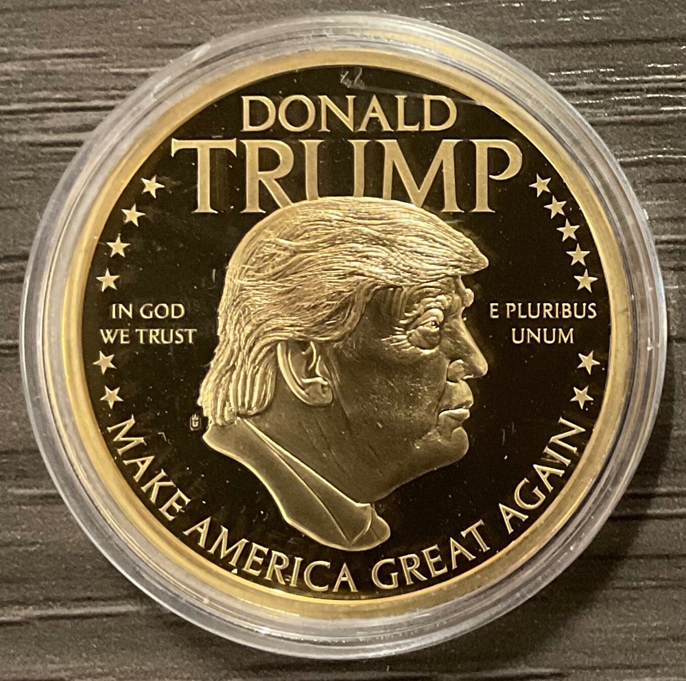 American Mint Layered 24k Gold Donald Trump’s Economic Policy Speech Proof Coin