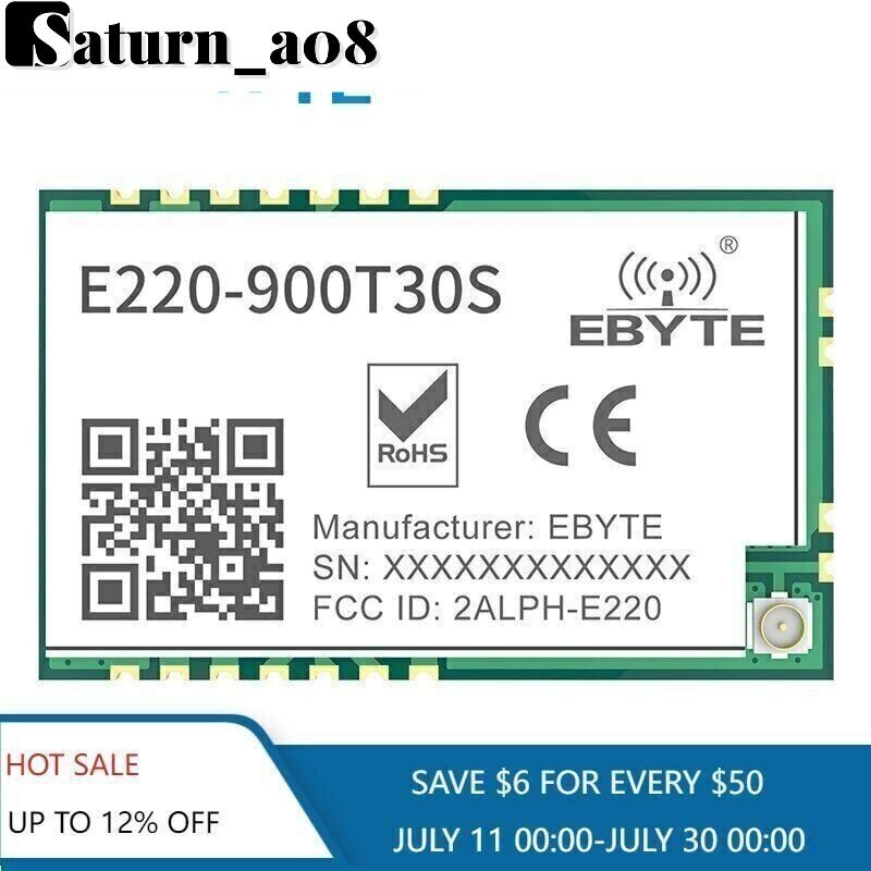IOT Wireless LoRa Module RSSI ISM 868MHz 915MHz 30dBm Module LoRa Spread FSK SMD-image