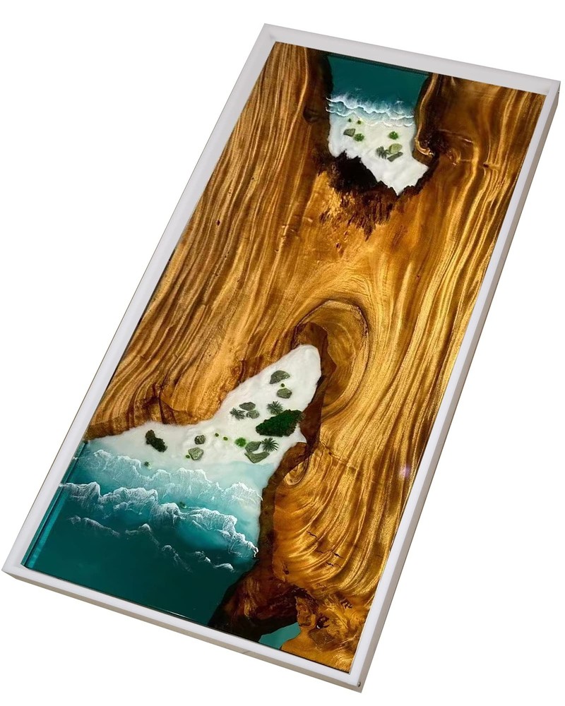 Kalinta Reusable Extra Large Resin Mold 48x24x3 Inches Epoxy River Table Mold...
