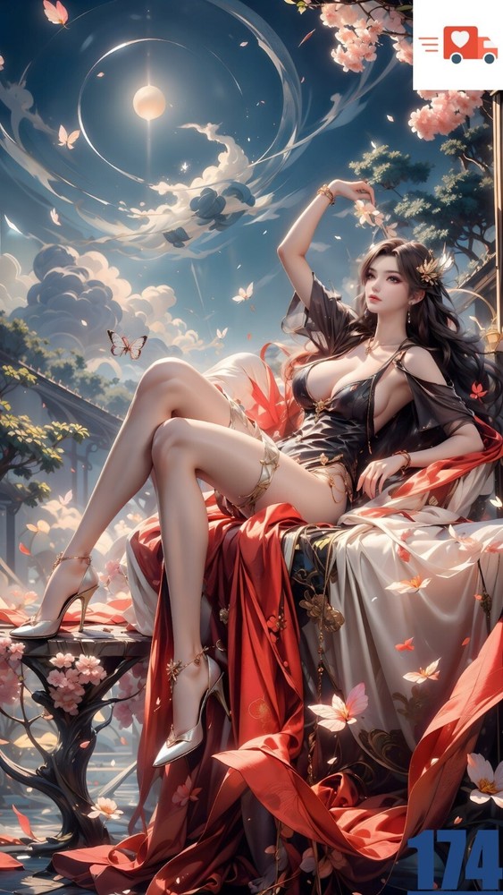 Digital Art Girl China AI Desktop Background Image by nethc12-image