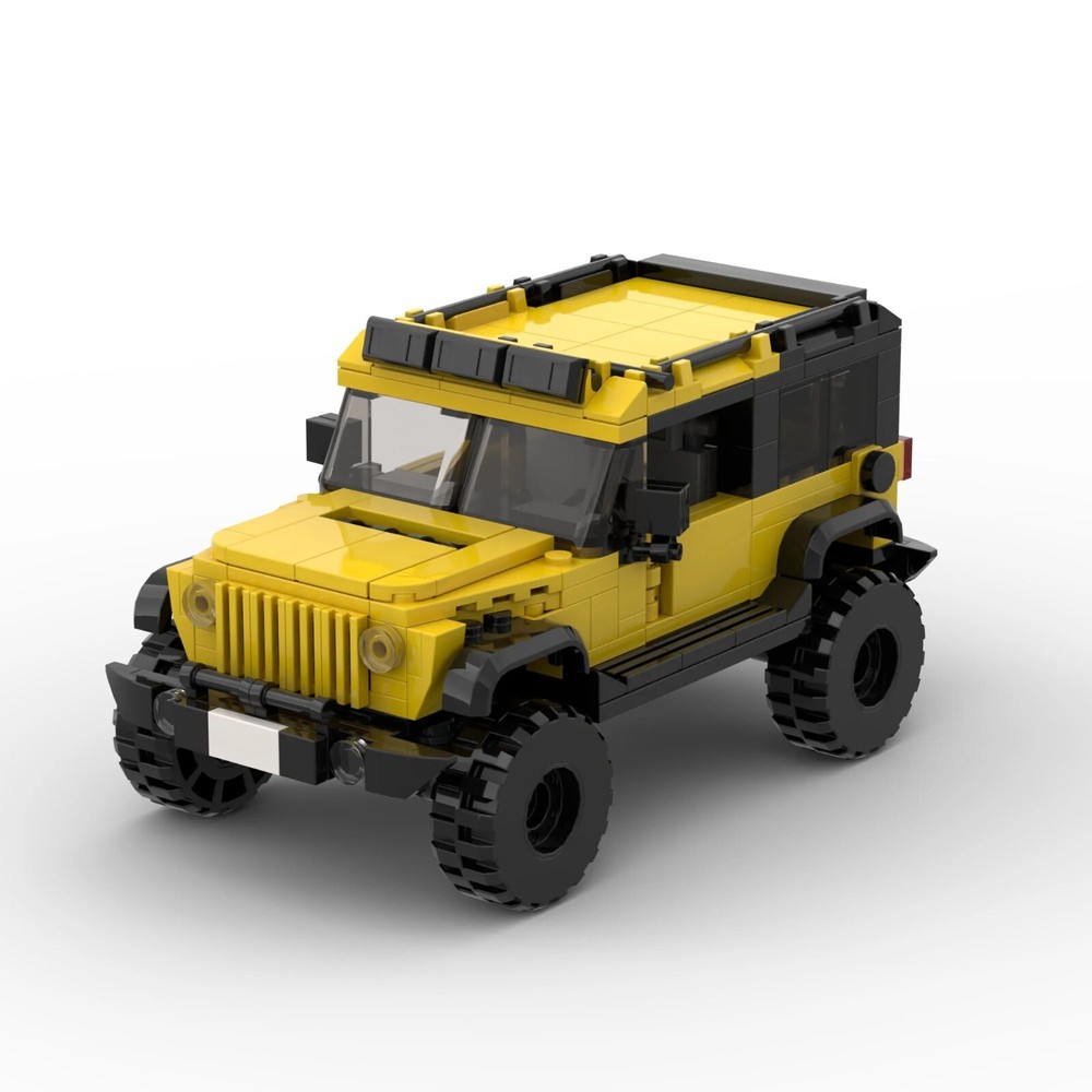 LEGO MOC Jeep Wrangler Yellow Speed Champions Model Fast Shipping