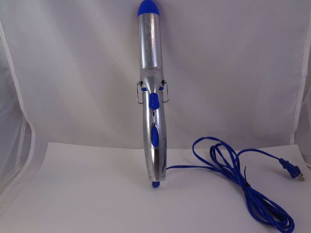 REVLON 1 Inch Silver Barrel Curling Iron RV031 Platinum Touch Styler