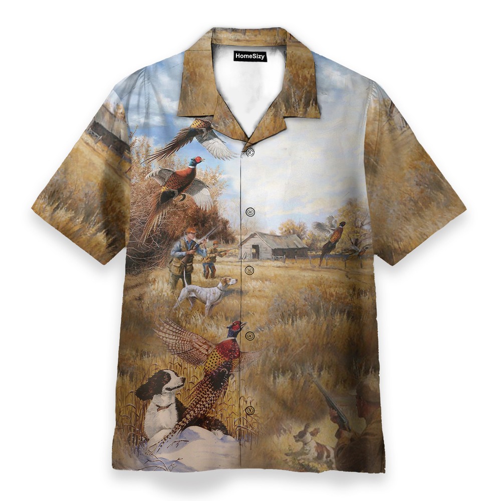 Pheasant Hunting Season   Hawaiian Shirt
