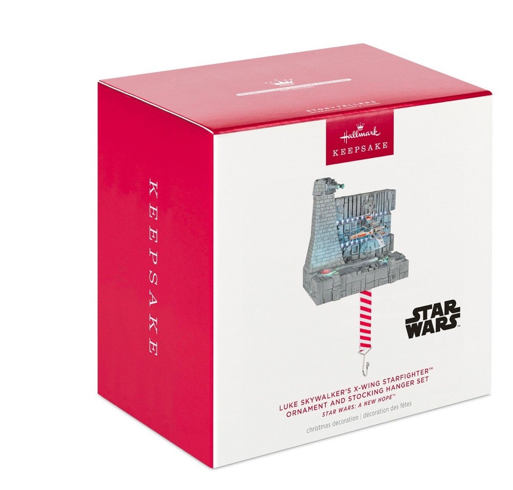 Hallmark 2024 Star Wars Luke Skywalker X-Wing Starfighter Ornament & Stocking