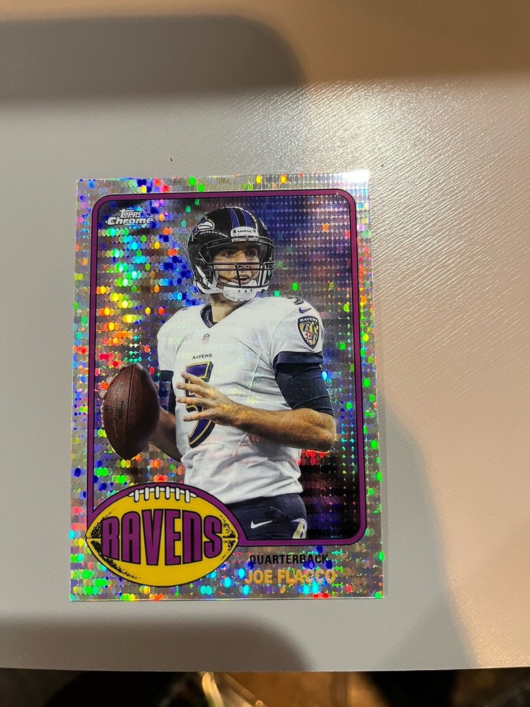 2015 Topps Chrome #JF-60 Joe Flacco 60th Anniversary Pulsar Refractor#/50