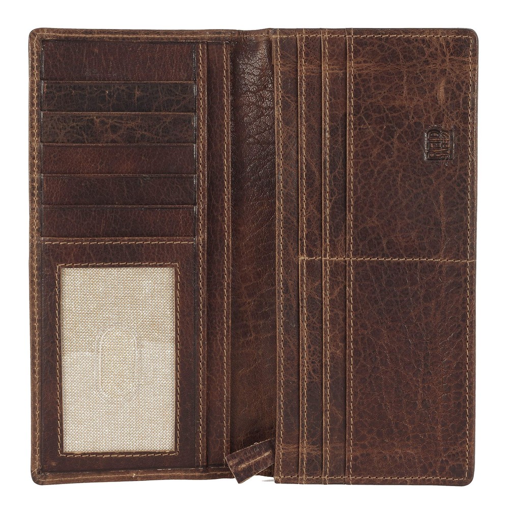 Vintage Mens Genuine Leather RFID Blocking Bifold Wallet