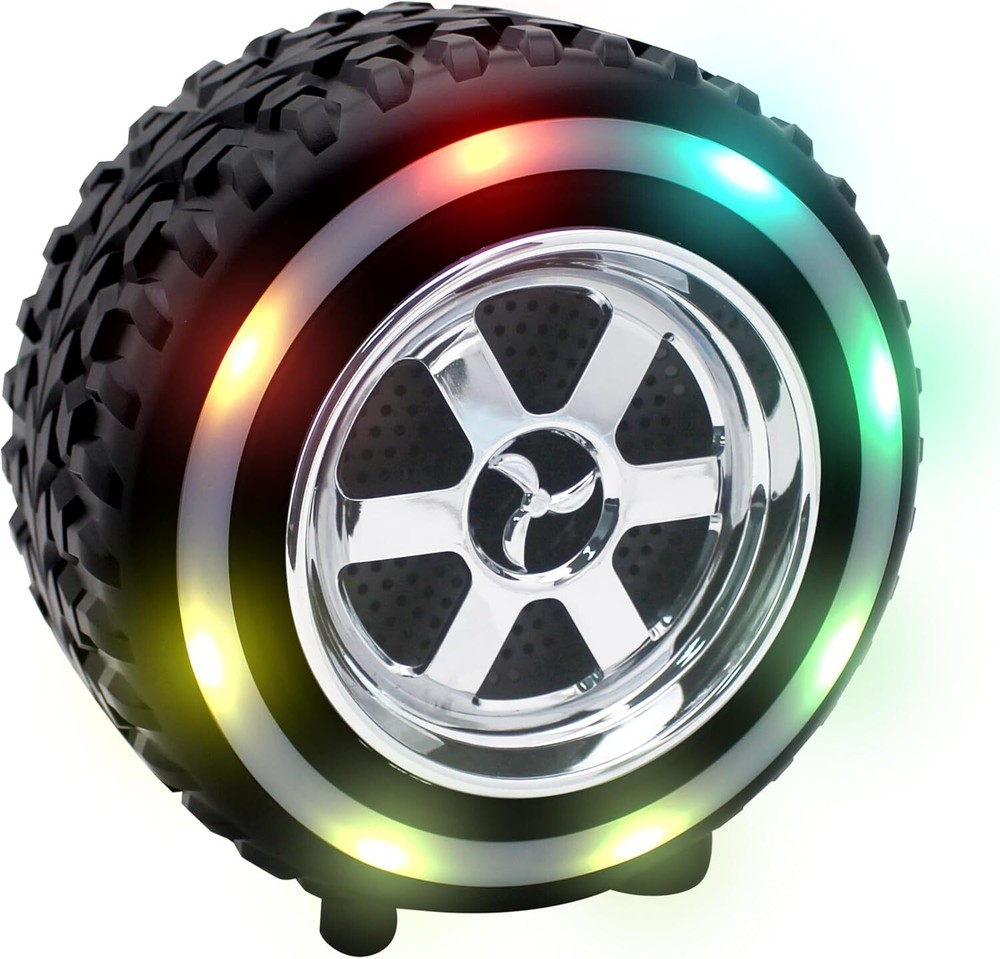 Wireless Bluetooth Speaker with RGB Lights, USB/SD Card Playback, Rechargeable