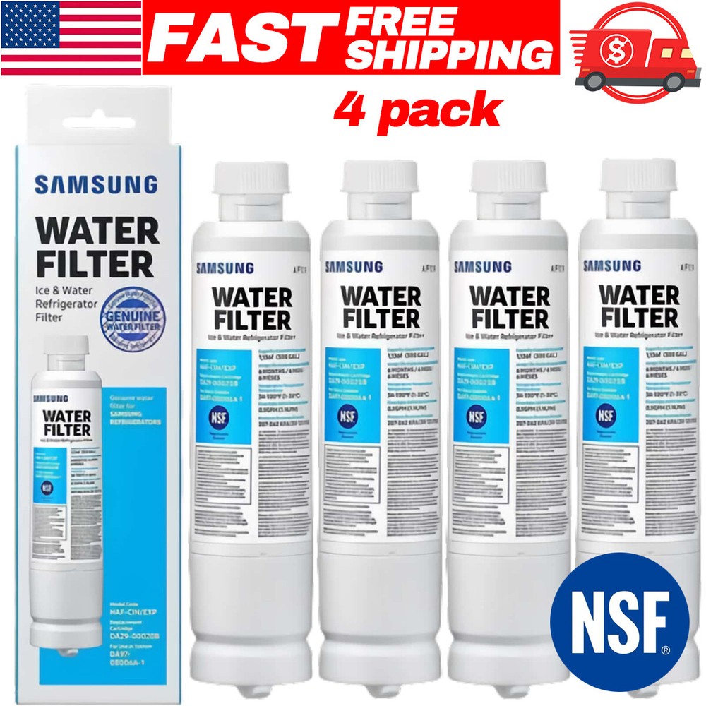New Samsung DA29-00020B HAF-CIN/EXP Fridge Water Filter 4-Pack