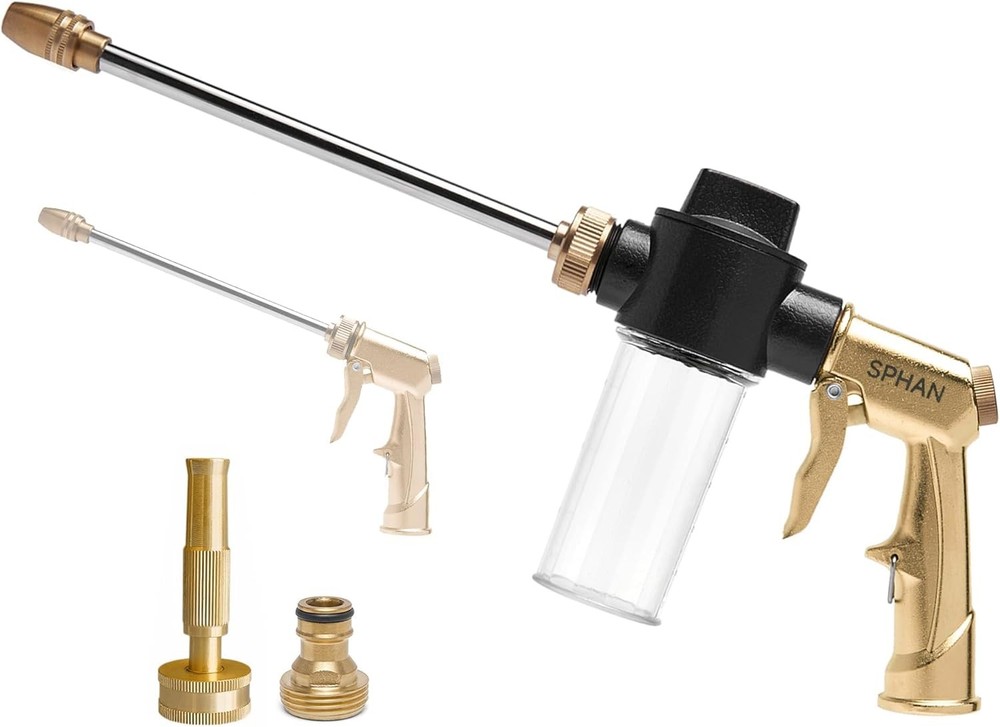 Foam Gun For Garden Hose, Car Wash Foam Gun Sprayer With 100Cc/3.5Oz Soap Kettle