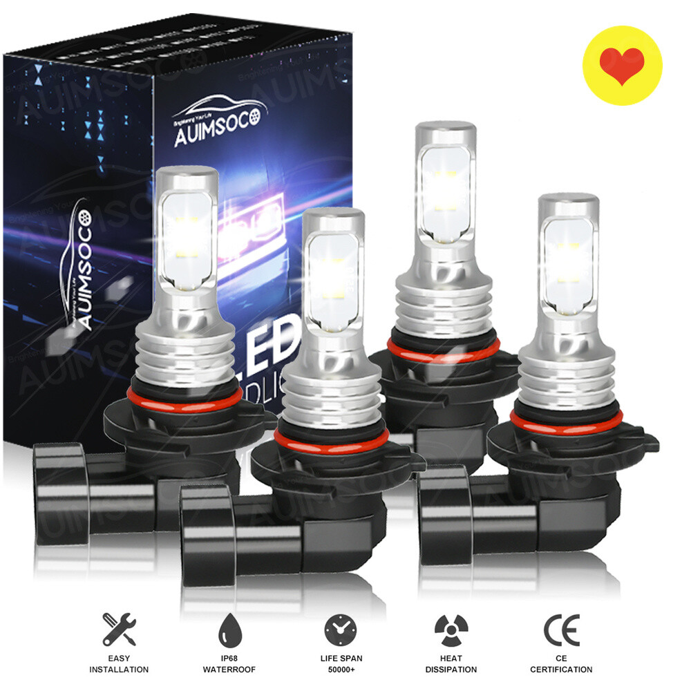 For Honda Odyssey 2005-2010 Van 4-Door 3.5 V6 LED Headlights & Hi-Lo Beam Bulbs