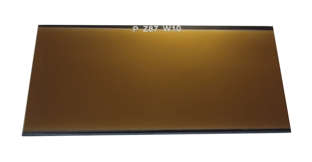 Hardened Gold Welding Lens with Advanced Passive Filter Plate